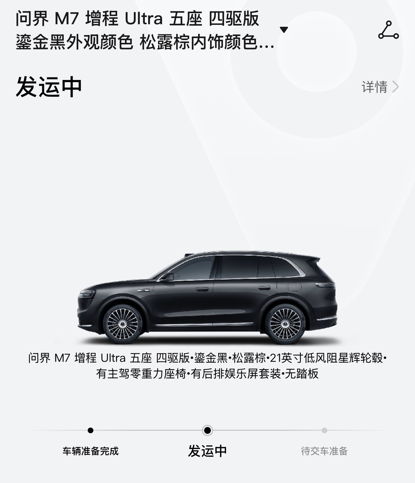 好消息，我的问界M7终于发运了。[滑稽笑]​​​