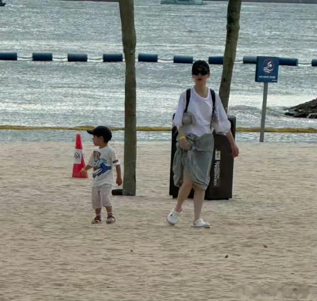 戚薇李承铉儿子都这么大了戚薇李承铉带小儿子出游的偶遇照曝光，3岁半的孩子长相酷似
