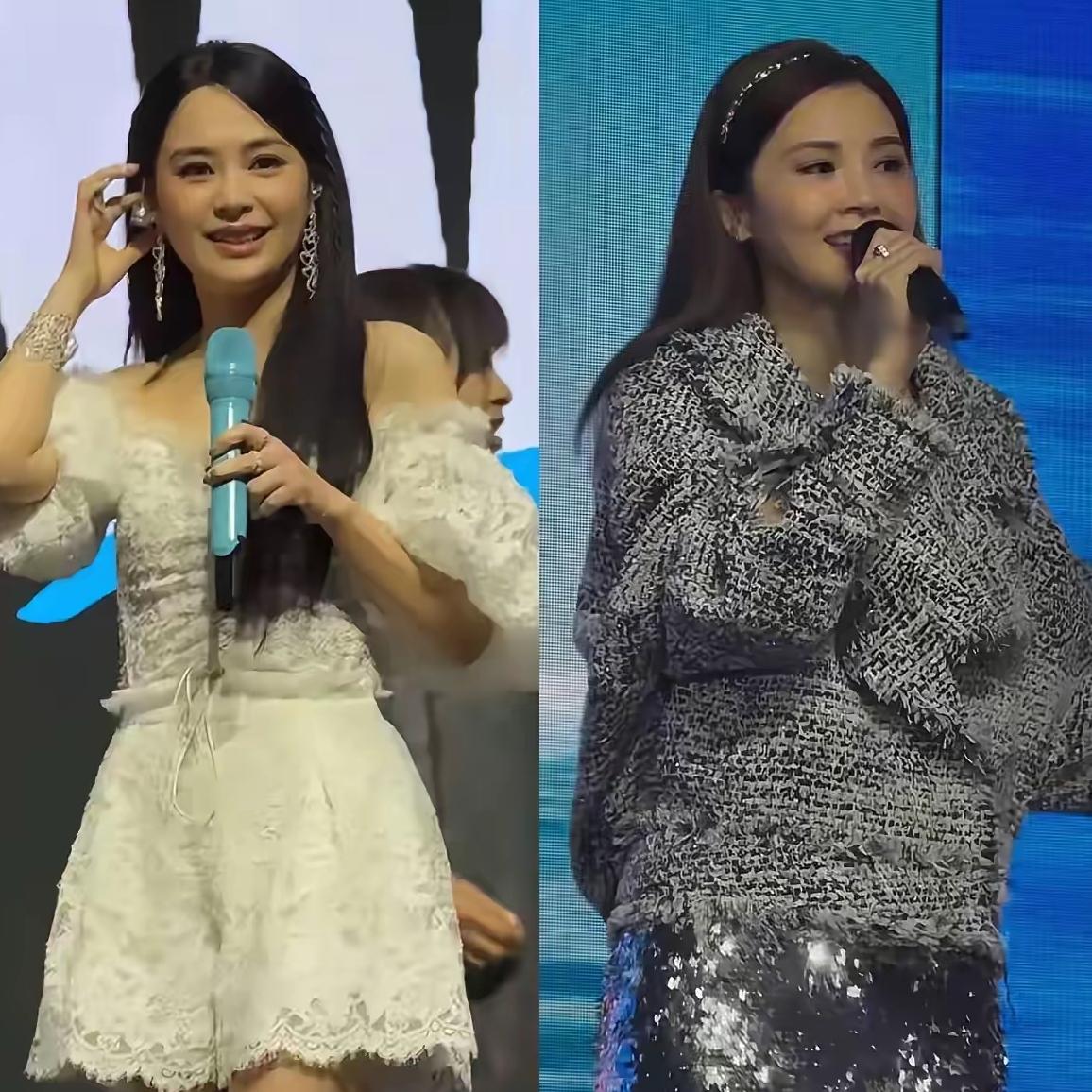 twins这俩姐妹花，年轻的时候阿sa比阿娇路人缘好，上了年纪之后，阿娇的神