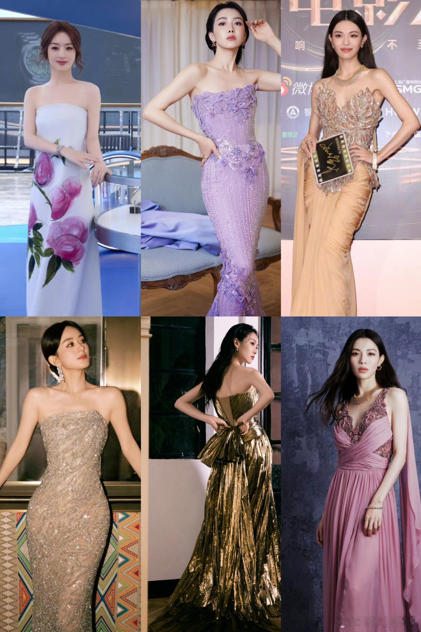 三毛近期给女明星的造型赵丽颖-OscarDeLaRenta2025春夏