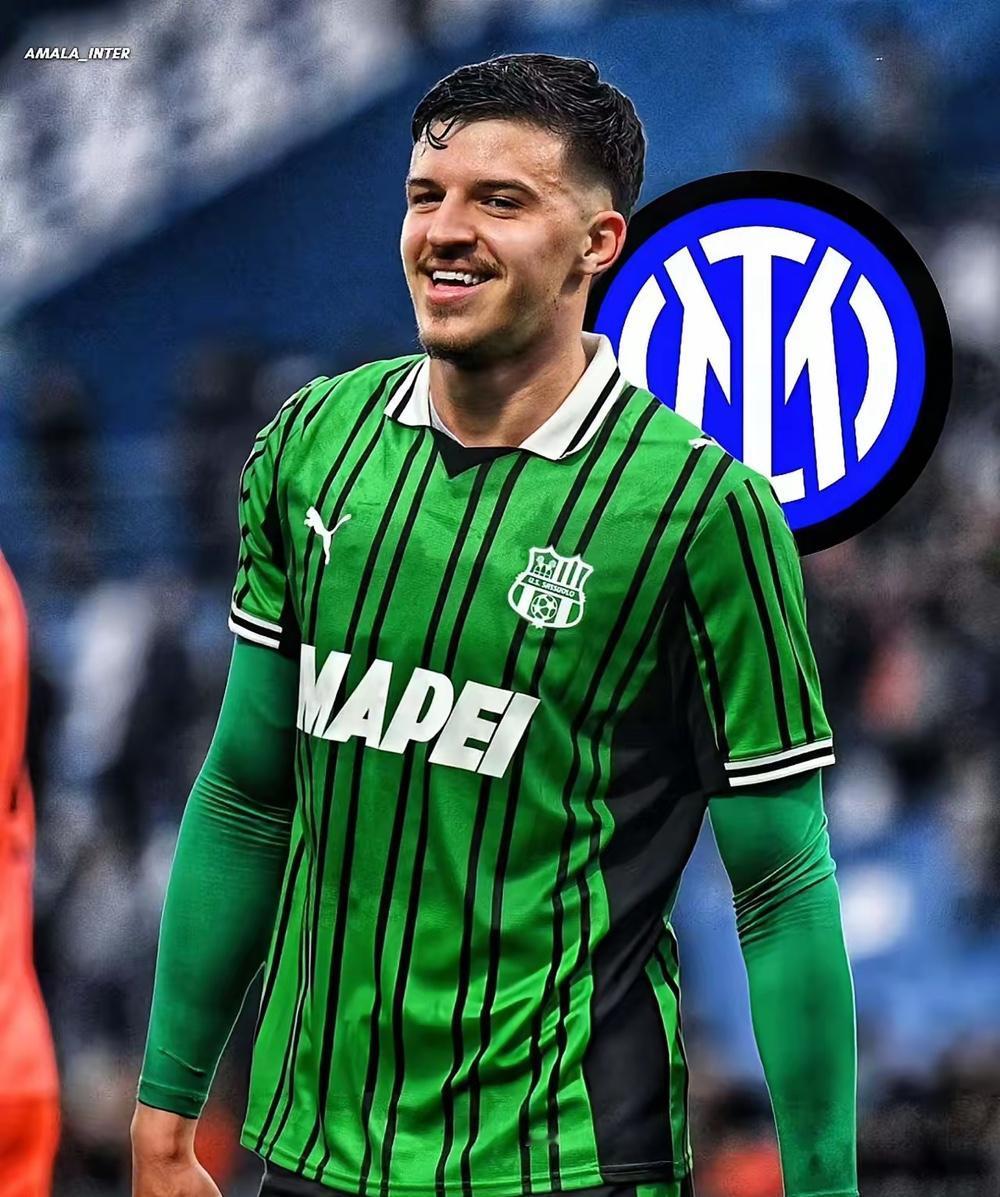 接班人？据外媒报道，国际米兰与萨索诺的波黑中后卫穆哈雷莫维奇达成选择性的协议，球