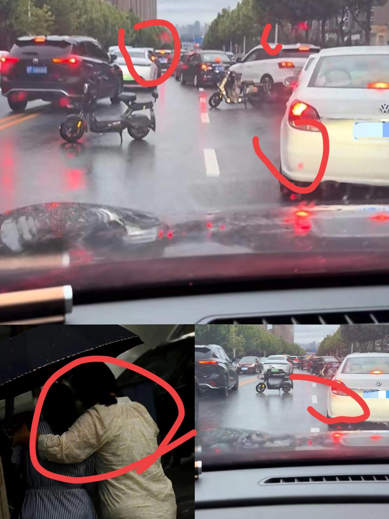 孩子请别嫌弃你得妈妈!9刷到个事儿，心里堵得慌——山东大雨天，校门口全是接送