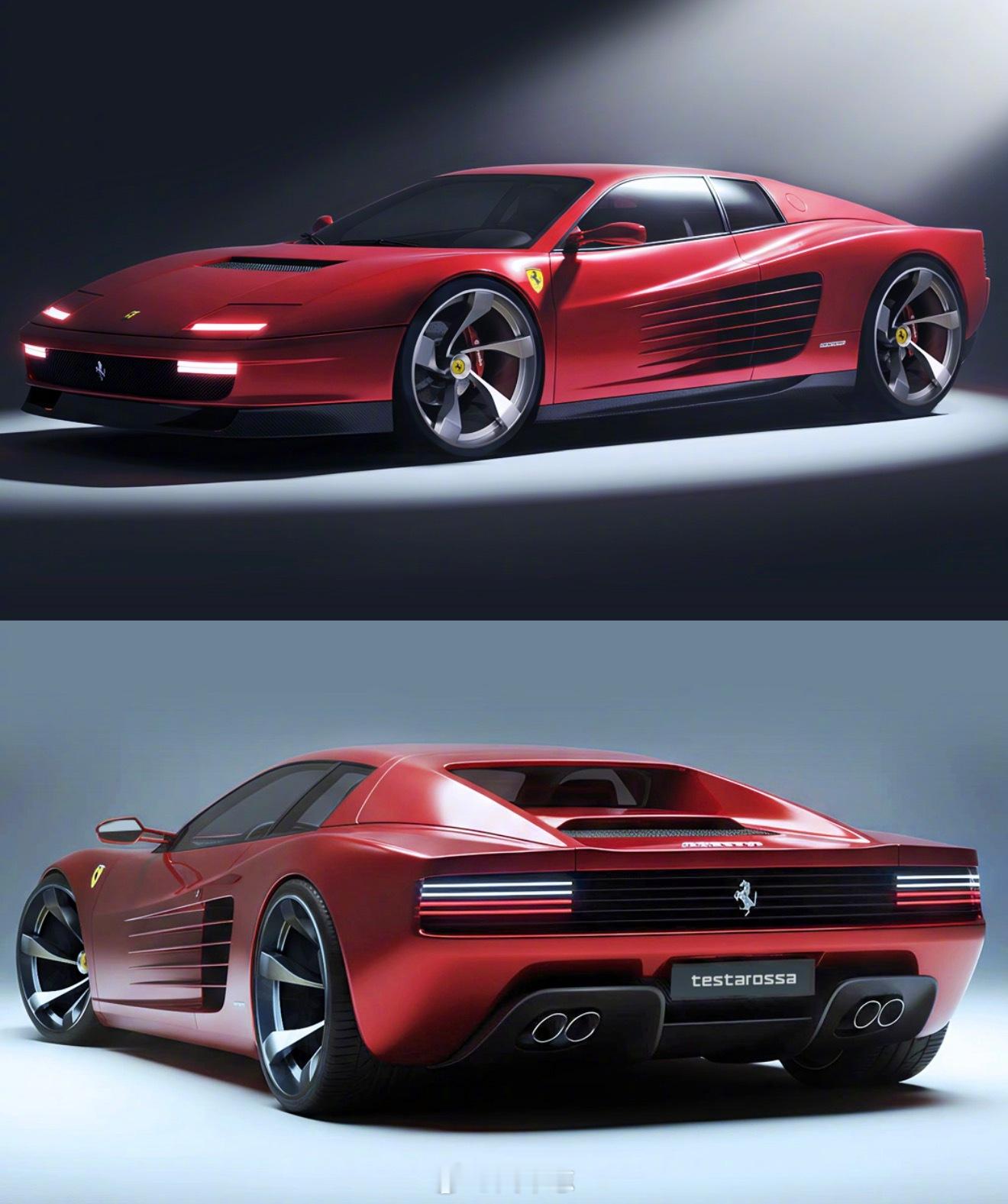 假如Testarossa复活……..[思考][思考]法拉利testarossa