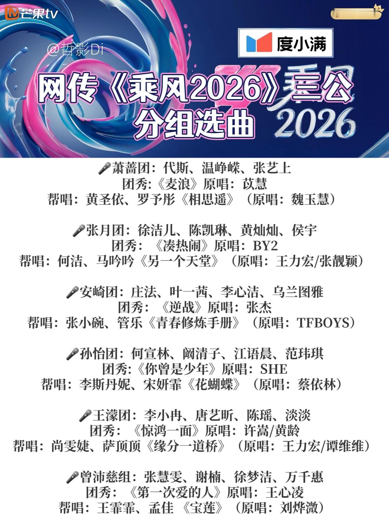乘风2026三公淘汰四位姐姐《乘风2026》网传三公赛制，舞台分为上、下半场，上