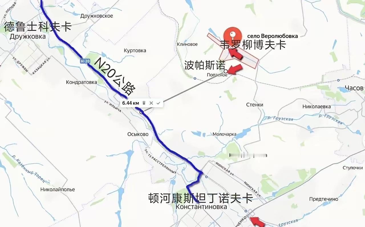 俄军逼近康斯坦丁诺夫卡（图中的顿河康斯坦丁诺夫卡），俄军继续沿用红军城的战法-切