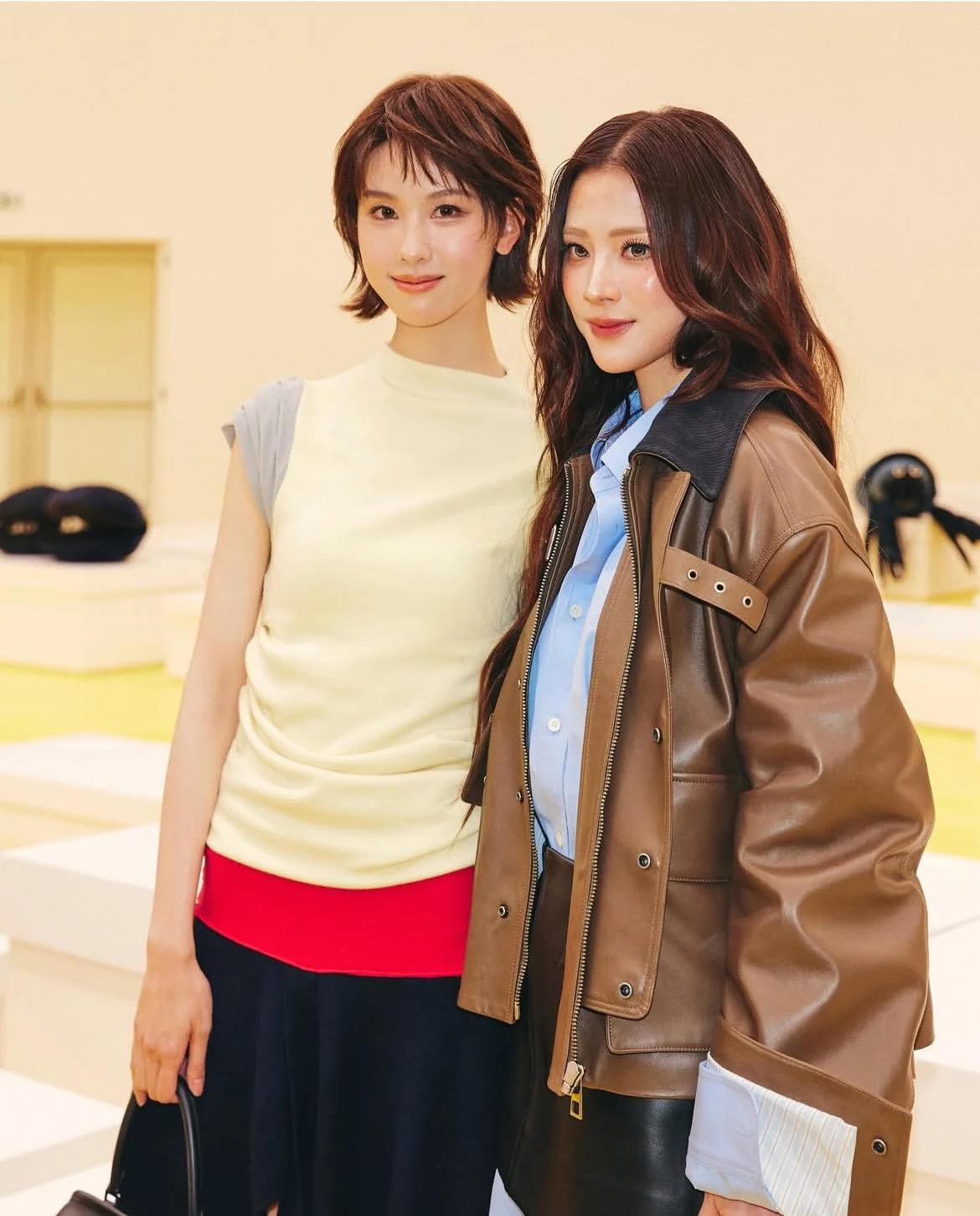 左边是陈都灵，1993年出生，身高168cm。右边是平彩娜，1992年出生，身