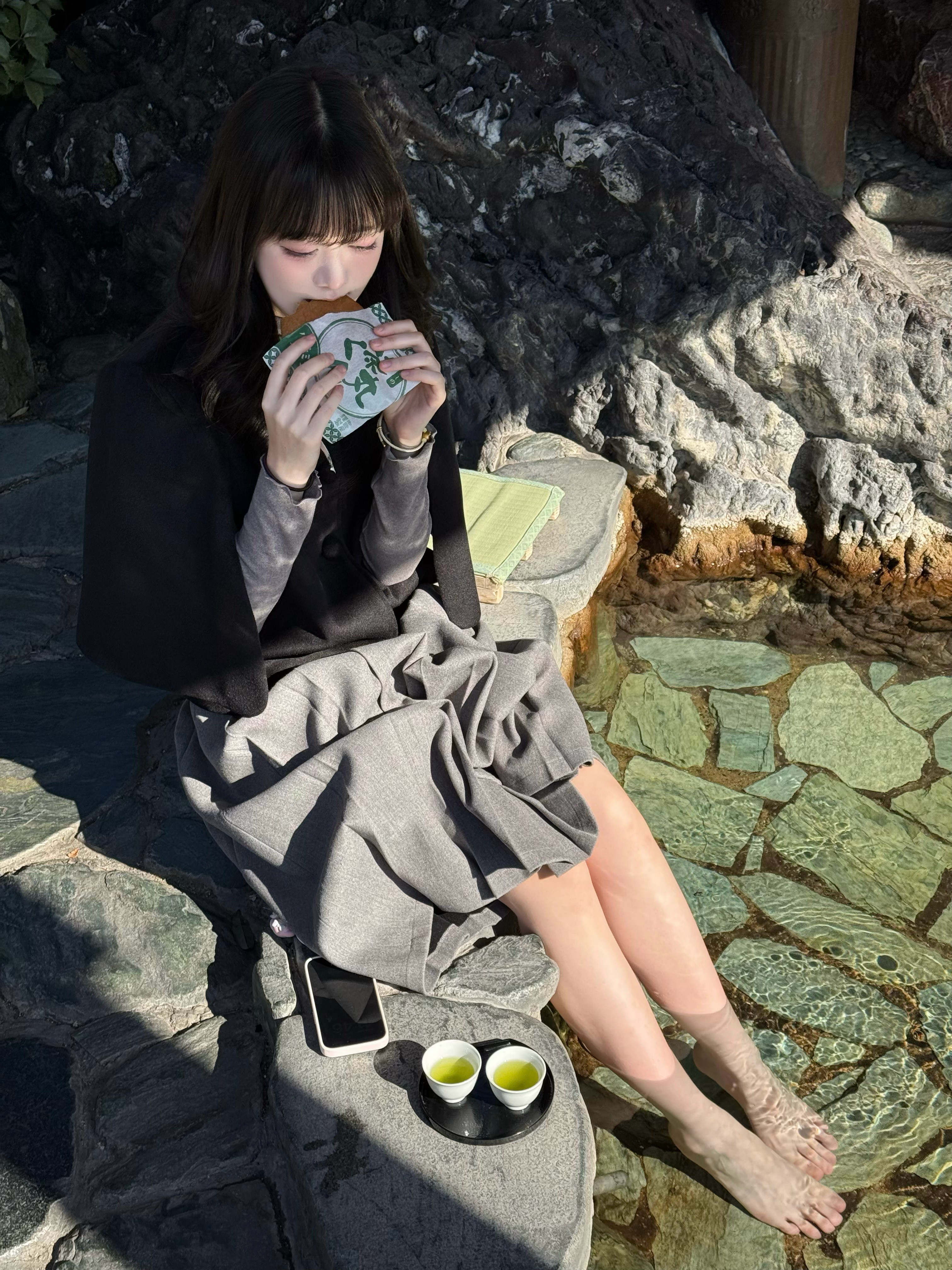 主播非常安全哦。泡脚中♨️starlink偶像计划地下偶像日本·嬉野温泉