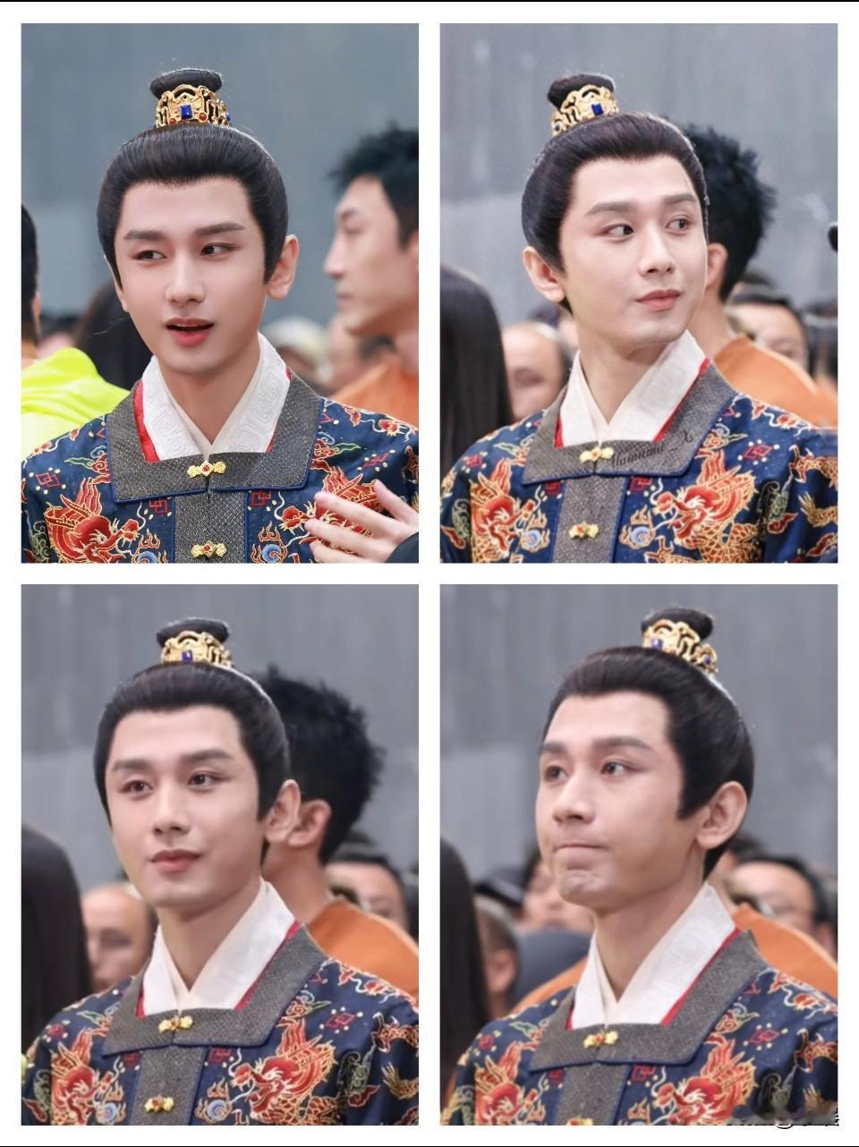 这才是被皇帝爷爷精心培养出来的太子，明制的太子服好好看啊！！图二，美貌的脸