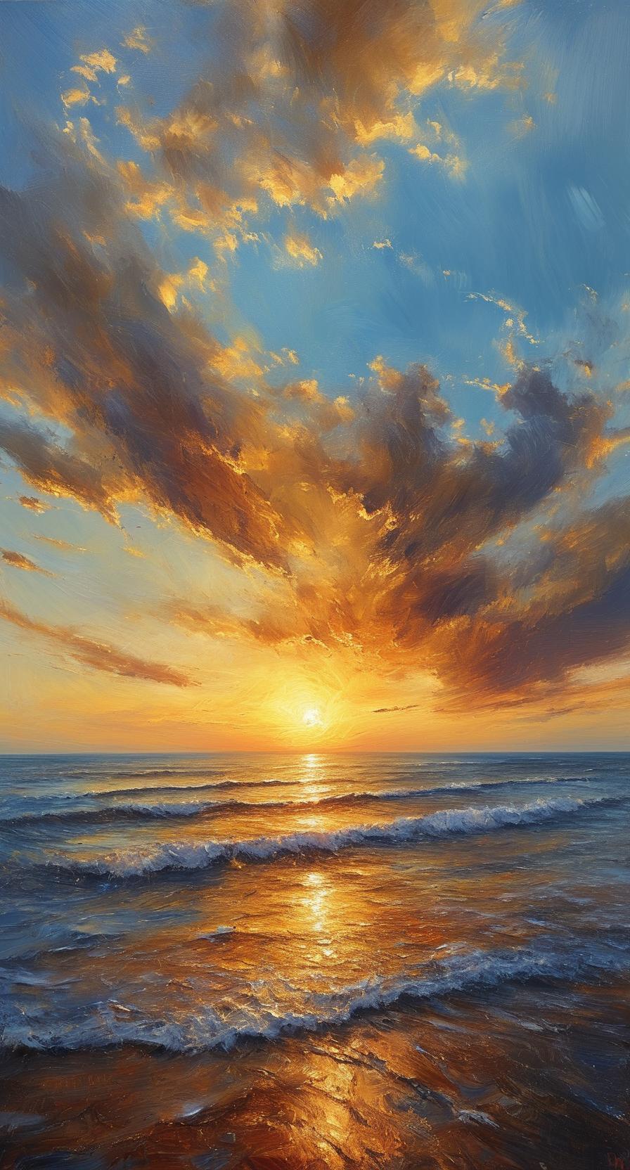 发张你手机里最美的夕阳照可以吗