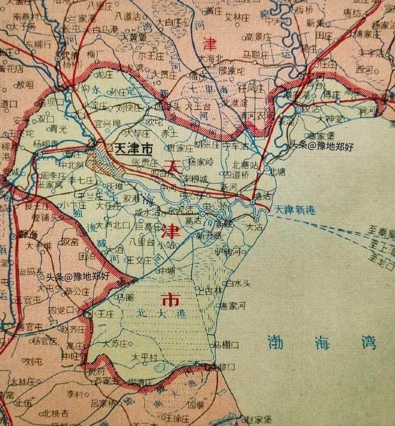 1972年的天津，体量大致相当于河北的普通地级市。1967年天津恢复直辖市，初期