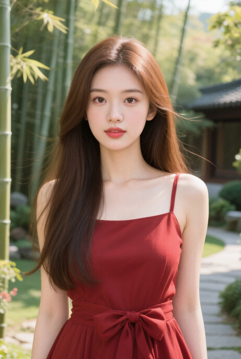 阳光很暖，但她的眼神很冷，美得有距离感
