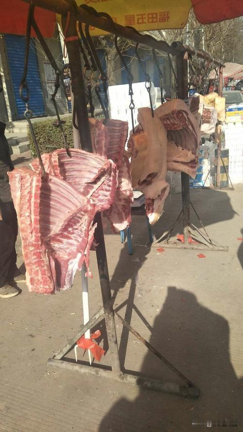 坐标河南南阳，猪肉8块一斤。别问我是瘦肉，肥肉还是排骨？我们这农村吃肉不分肥