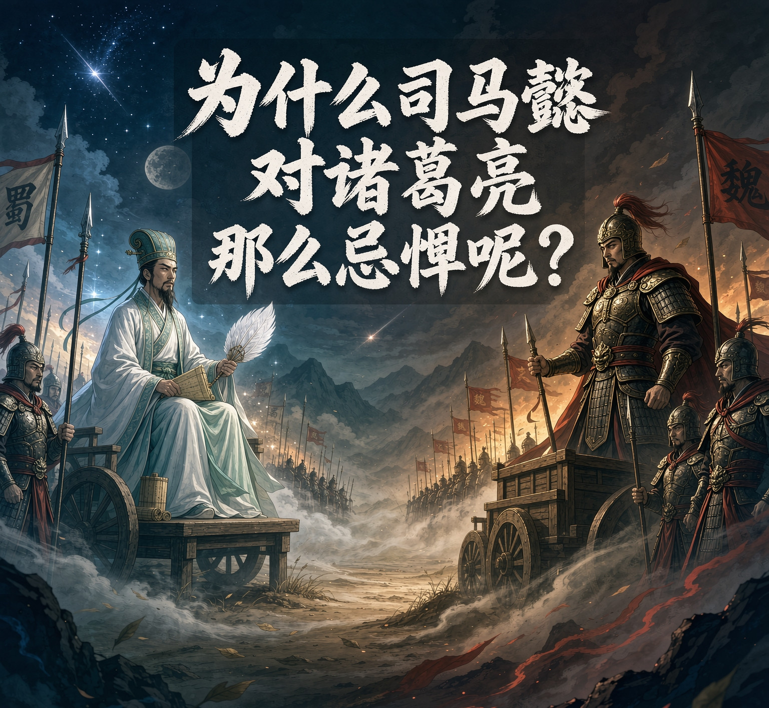 为什么司马懿对诸葛亮那么忌惮呢?为什么司马懿对诸葛亮那么忌惮呢？三国最顶级的“强强对决”，不是曹操遇