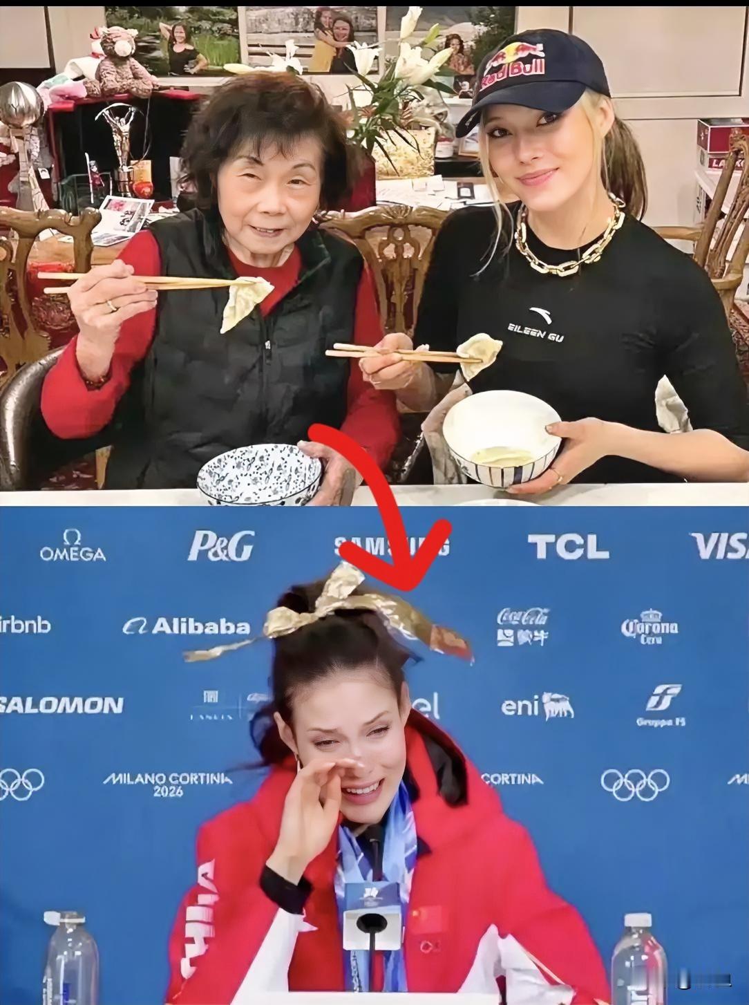 一直以为那是谷爱凌的奶奶，今天才搞清楚，原来是亲姥姥冯国珍。这一查背景，真的把