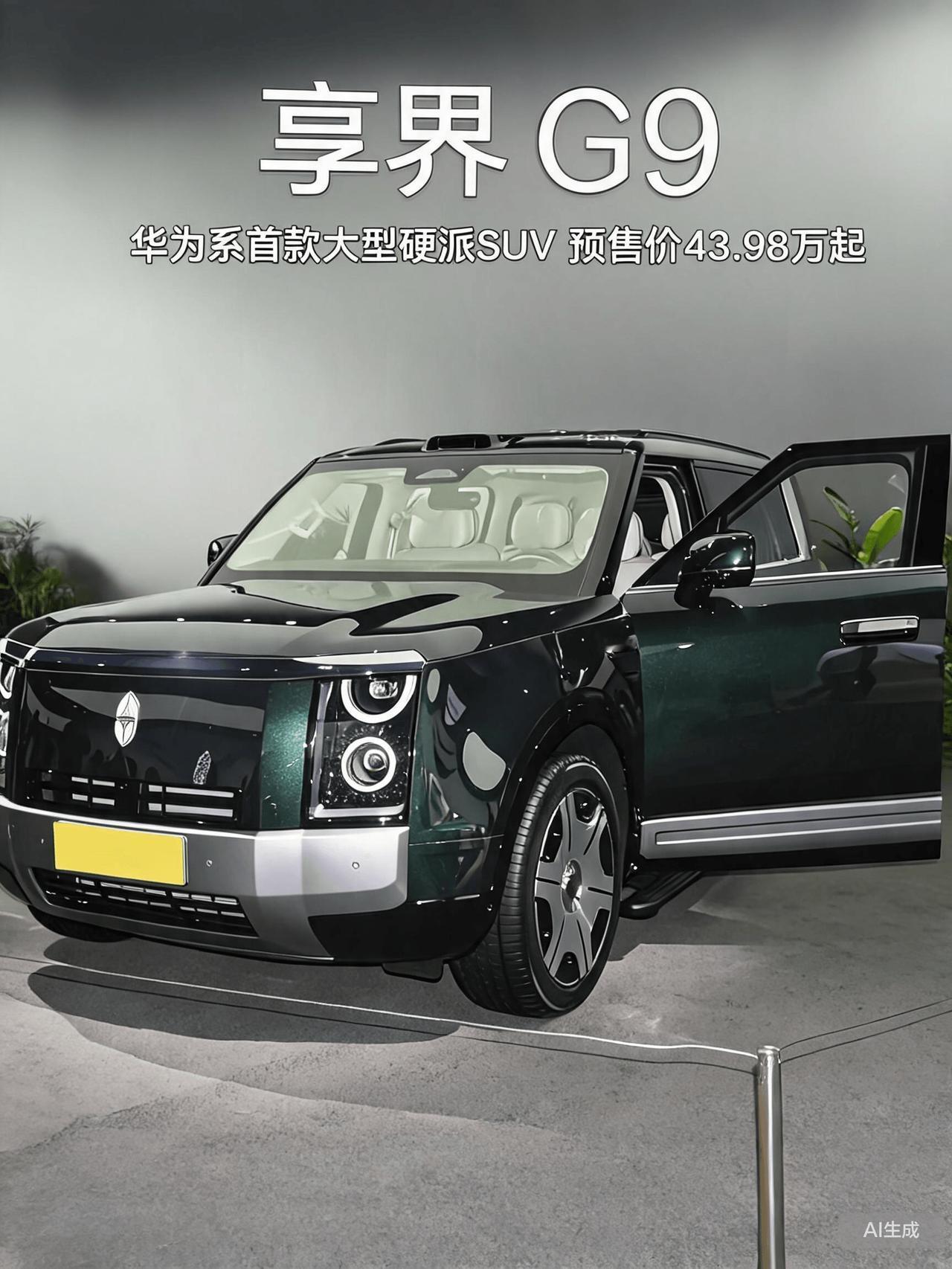 享界G9实车到店！华为系首款大型硬派SUV，预售43.98万起鸿蒙智行家族迎来