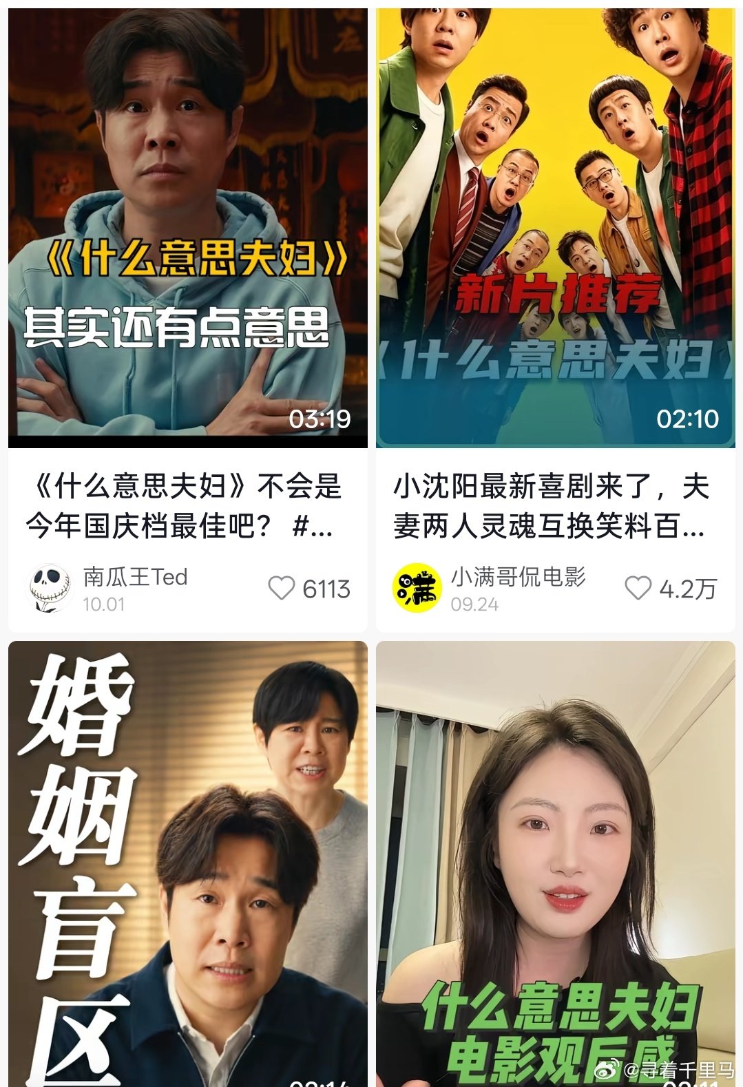 《什么意思夫妇》，主演：小沈阳、沈春阳，贾冰、魏翔友情参演。总投资5000万，票房回本线1.5亿；当
