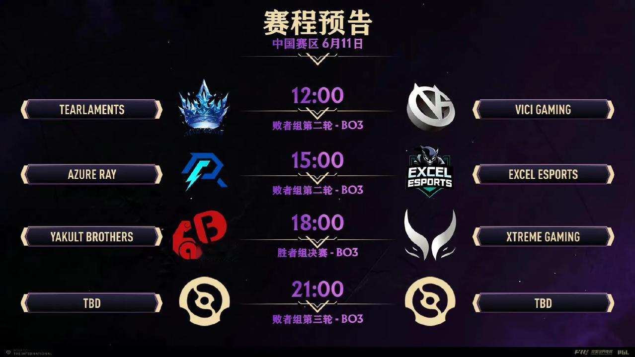 DOTA2:TI14中国区预选赛第三天赛程12:00开始，顺延VGvs