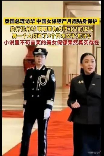 巾帼不让须眉！中国女保镖严月霞，堪称国之利刃。在泰国总理访华的重要行程里，有一