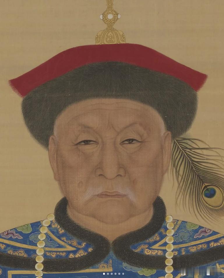 鳌拜画像■《鳌拜朝服像》■佚名清人■绢本98.7x64.2厘米🌱画中鳌拜身