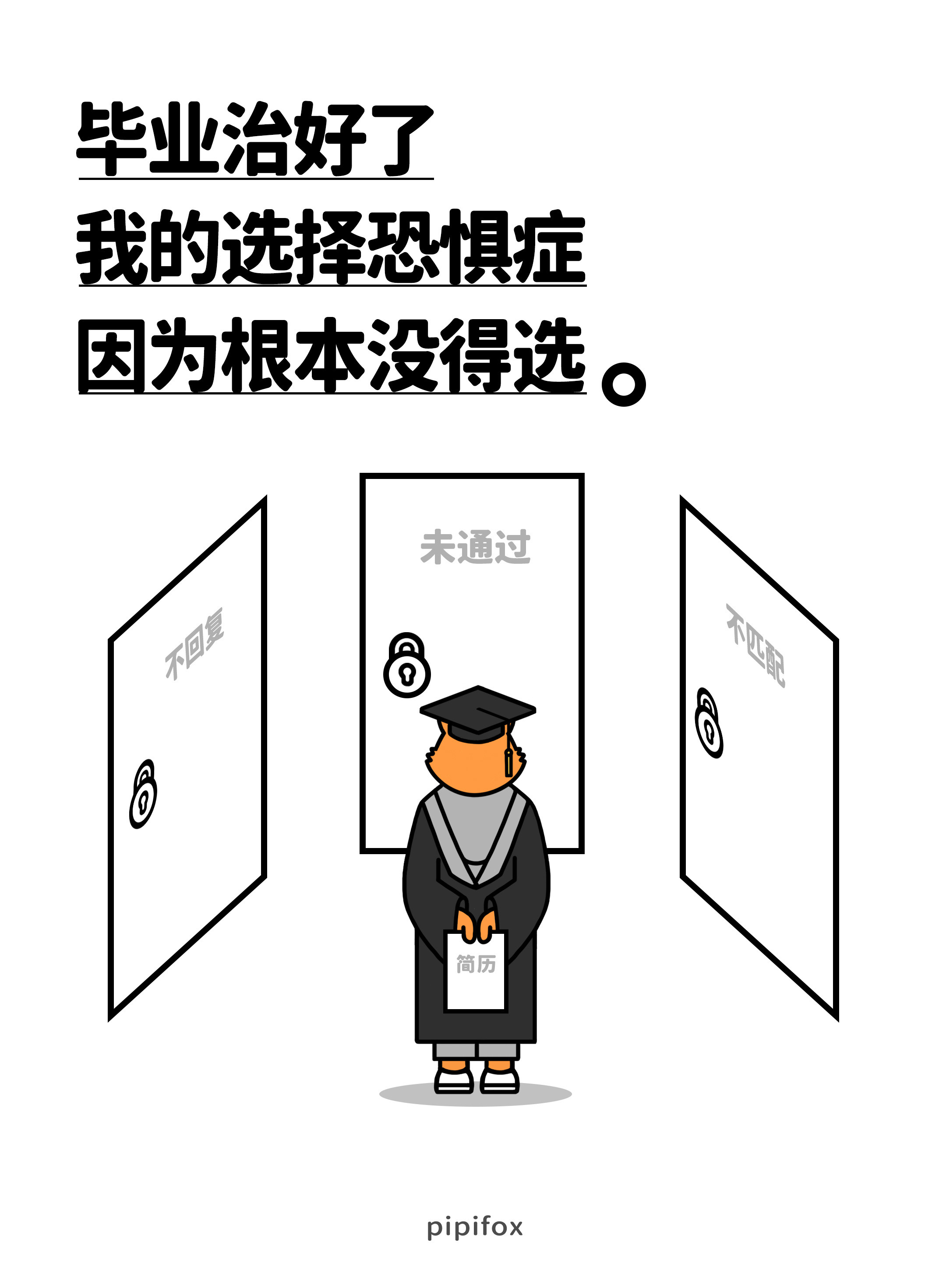 毕业治好了我的选择恐惧症因为根本没得选。人类行为研究所​​​