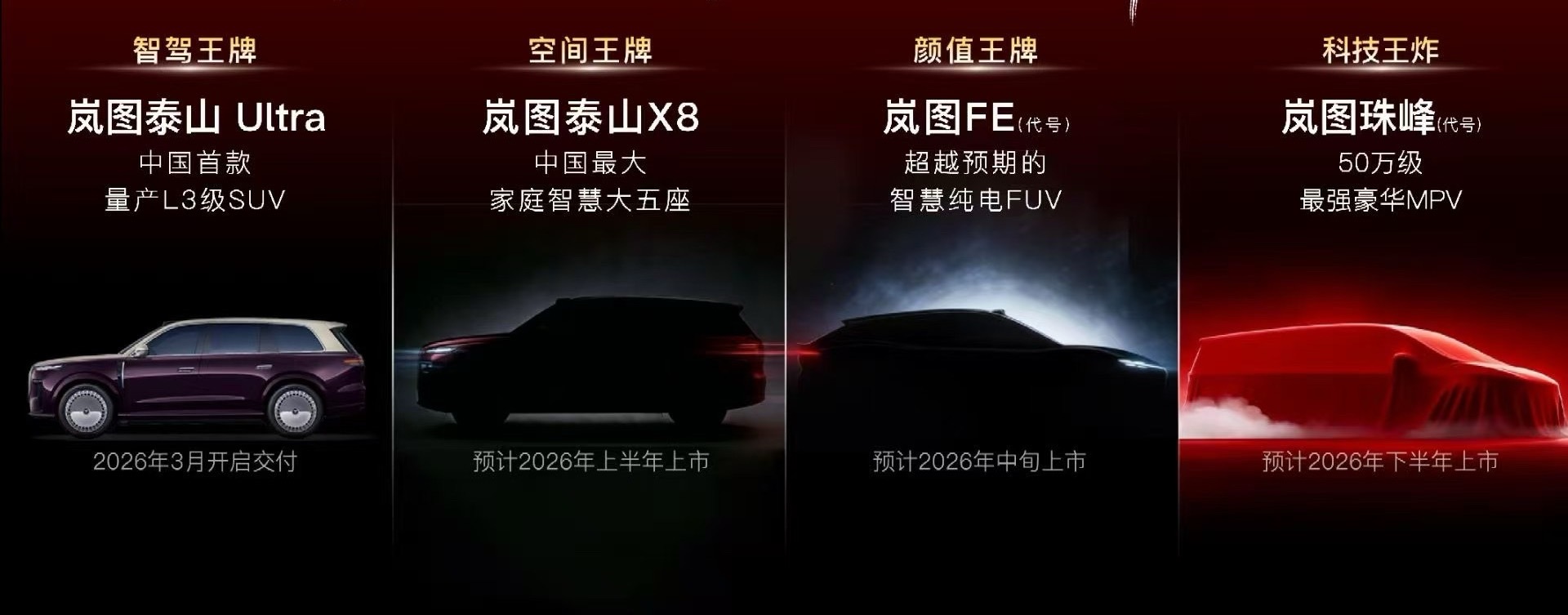 岚图今年的新车规划，全是大车