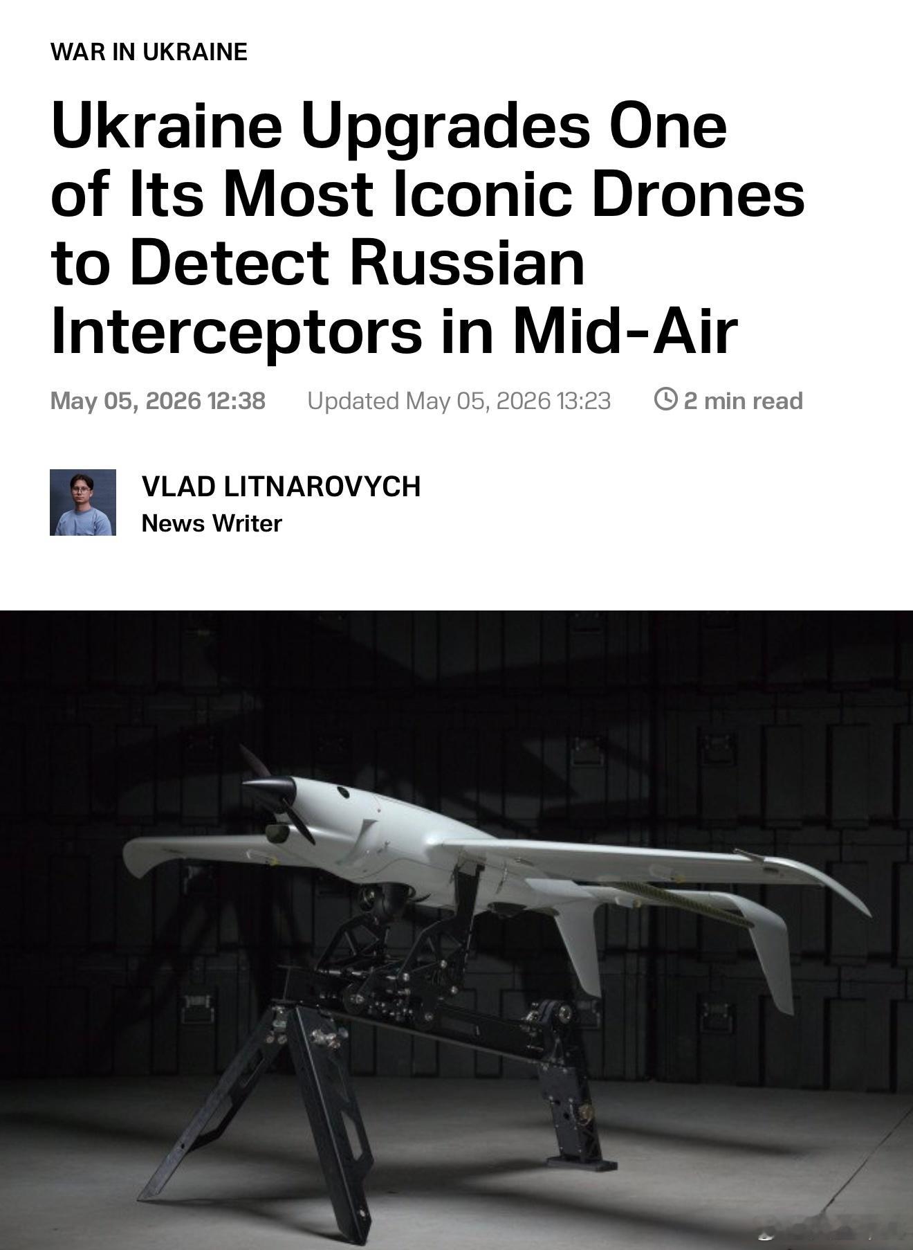 据报导，乌克兰的Raybird(ACS-3)侦察无人机已获得新能力-可侦测俄方