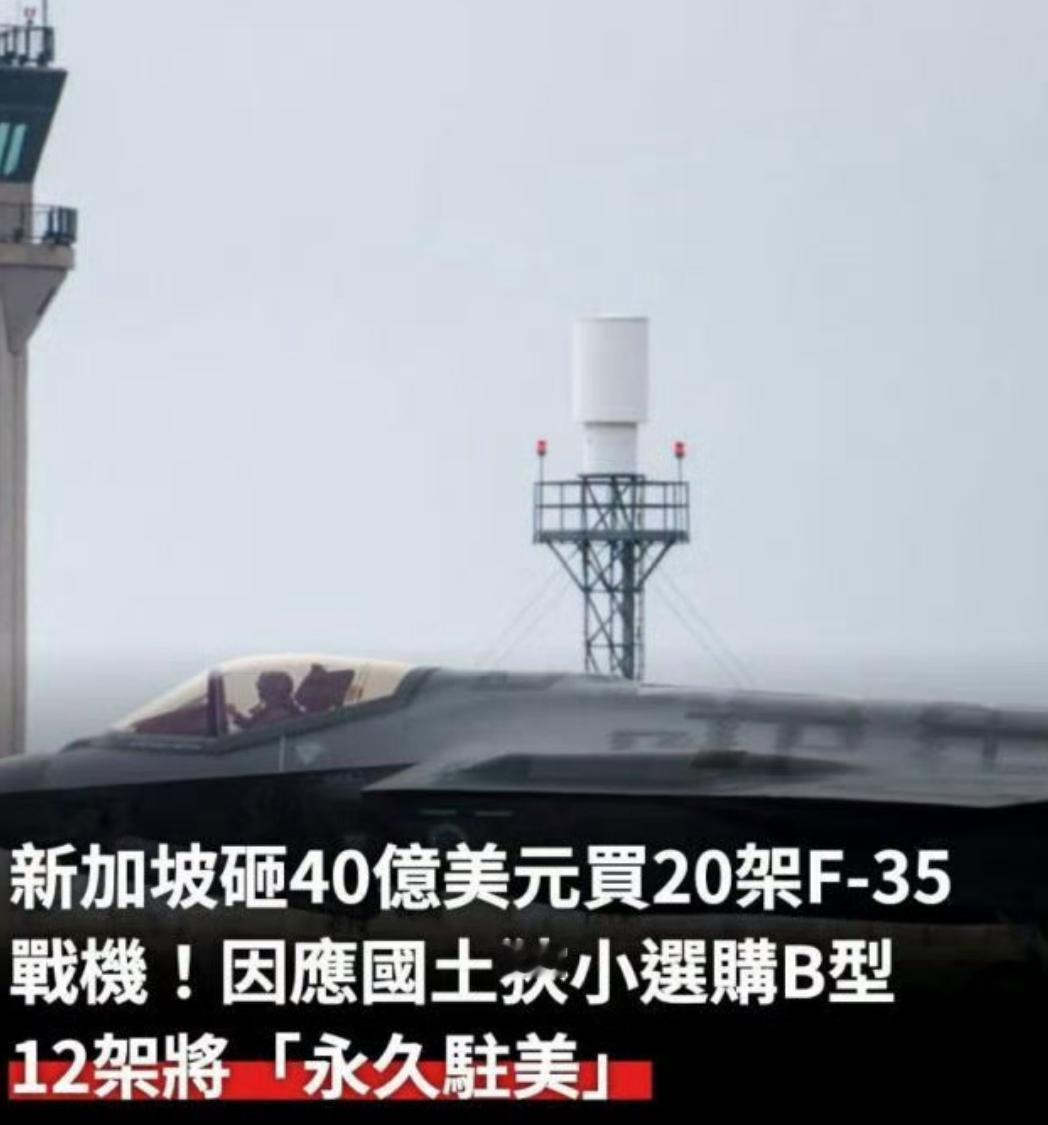 这个消息属实吗？新加坡花40亿美元，买了20架F-35B，但是其中12架，将