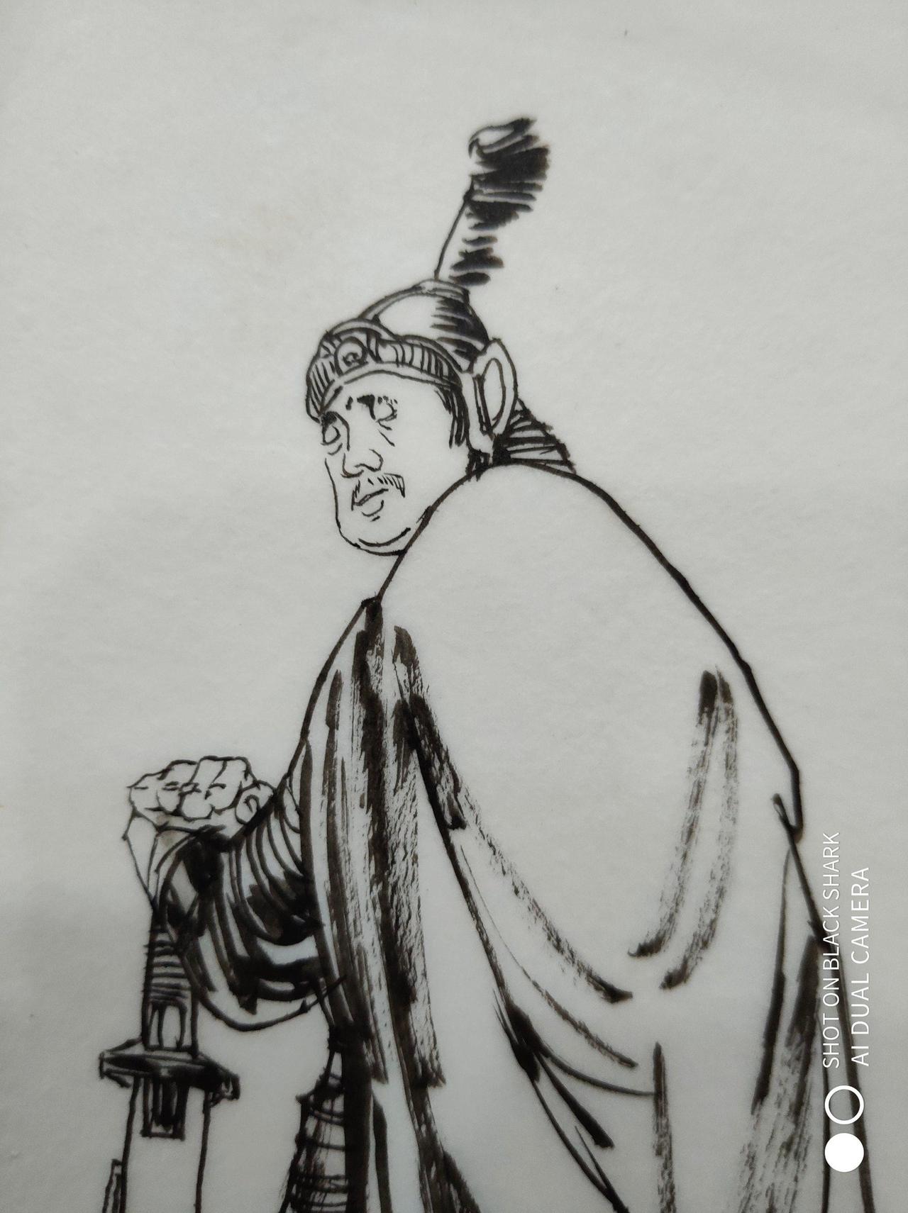 上美李自成连环画绣像（上），不知我何时找到的图，可能是某位爱好者临摹的，当初居然