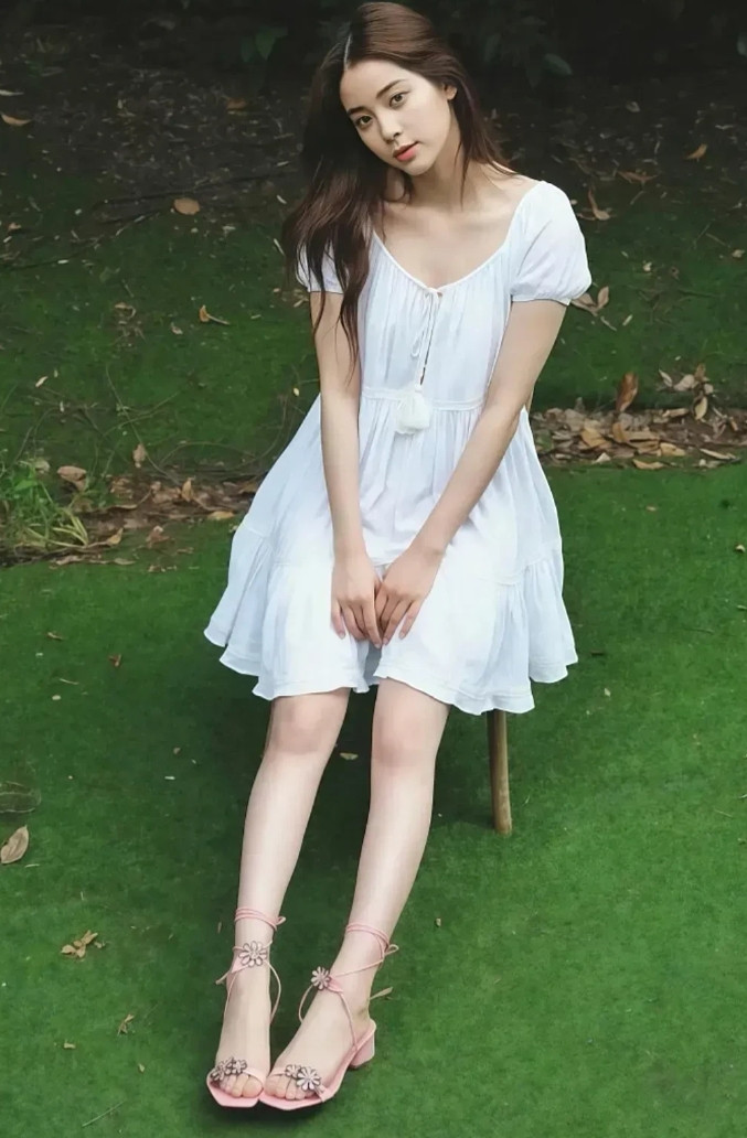 欧阳娜娜，精致的脸，精致的脚。[大笑][大笑][大笑]