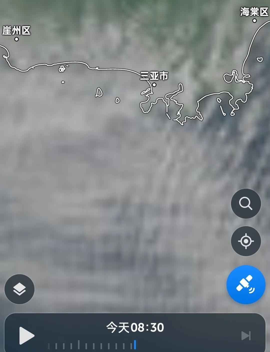 三亚10号天气实况：大阴天海南旅游天气实况三亚湾南山海棠湾亚