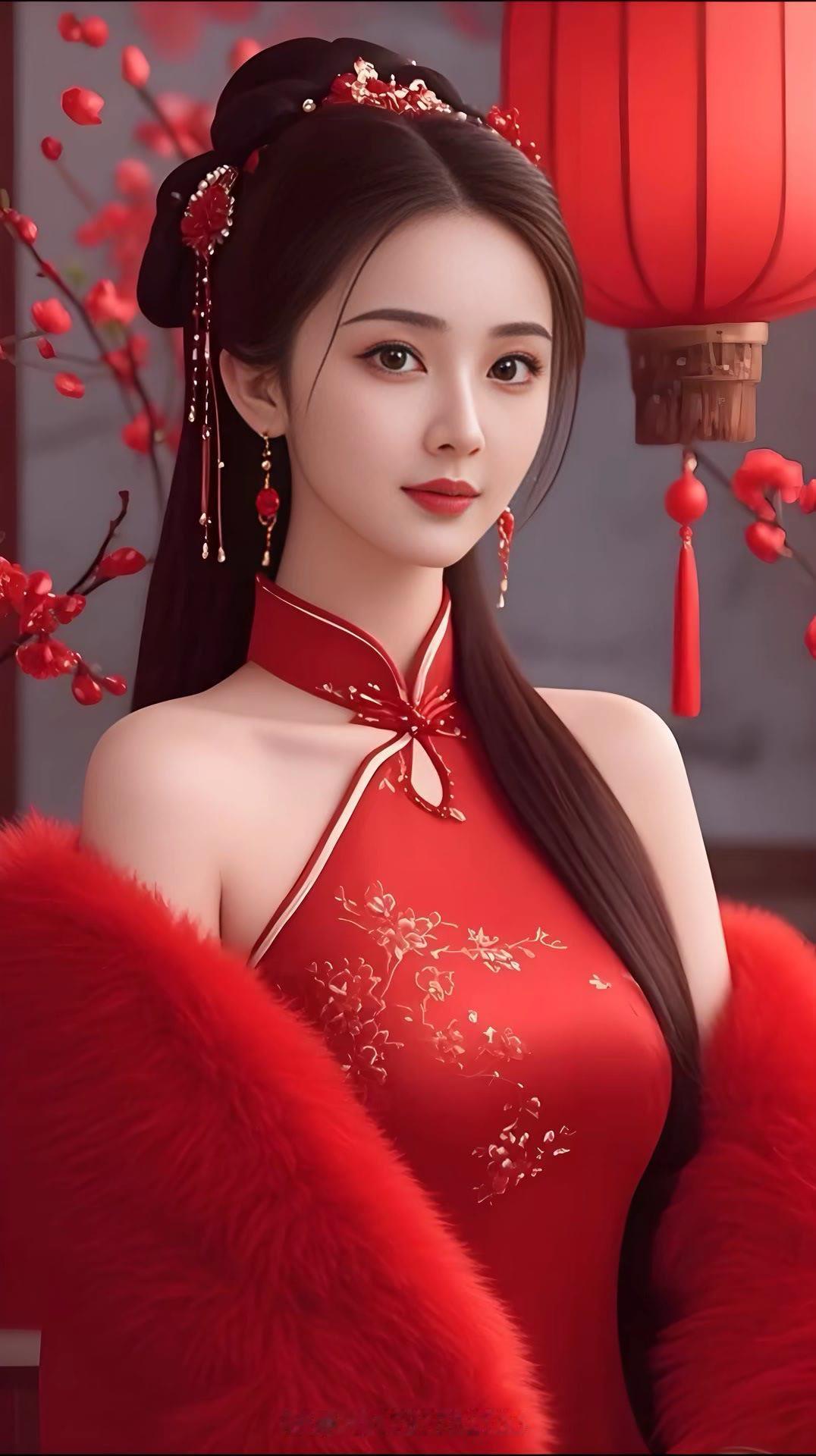 红衣美人，古风韵味，惊艳绝伦！