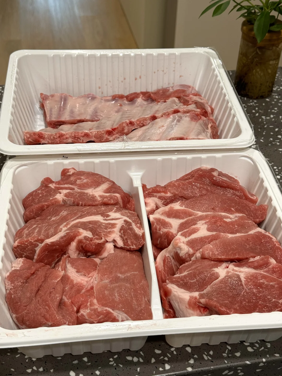 山姆的这个梅花肉和排骨真的无限回购