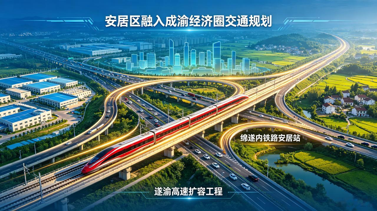 安居对接蓉城，交通为啥往北往东扩？百亿投入图什么？在安居生活这么多年，我真