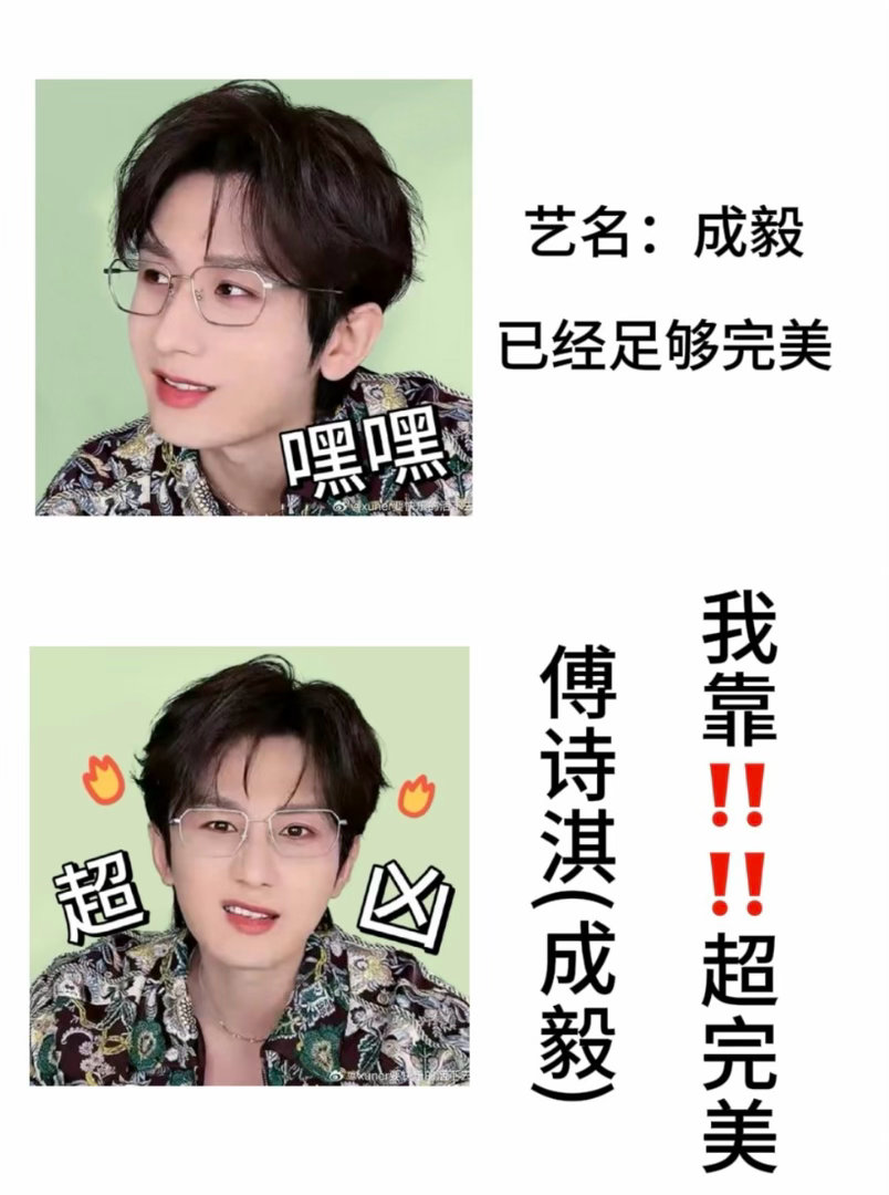 成毅，已经足够完美，傅诗淇(成毅)，我靠。艺人真名艺名汇总|成毅