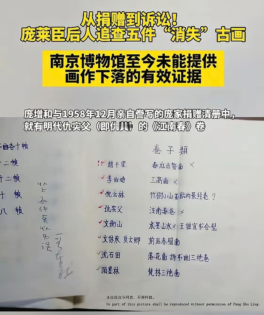 南京博物院这波操作，比丢了8800万的仇英真迹还离谱！捐