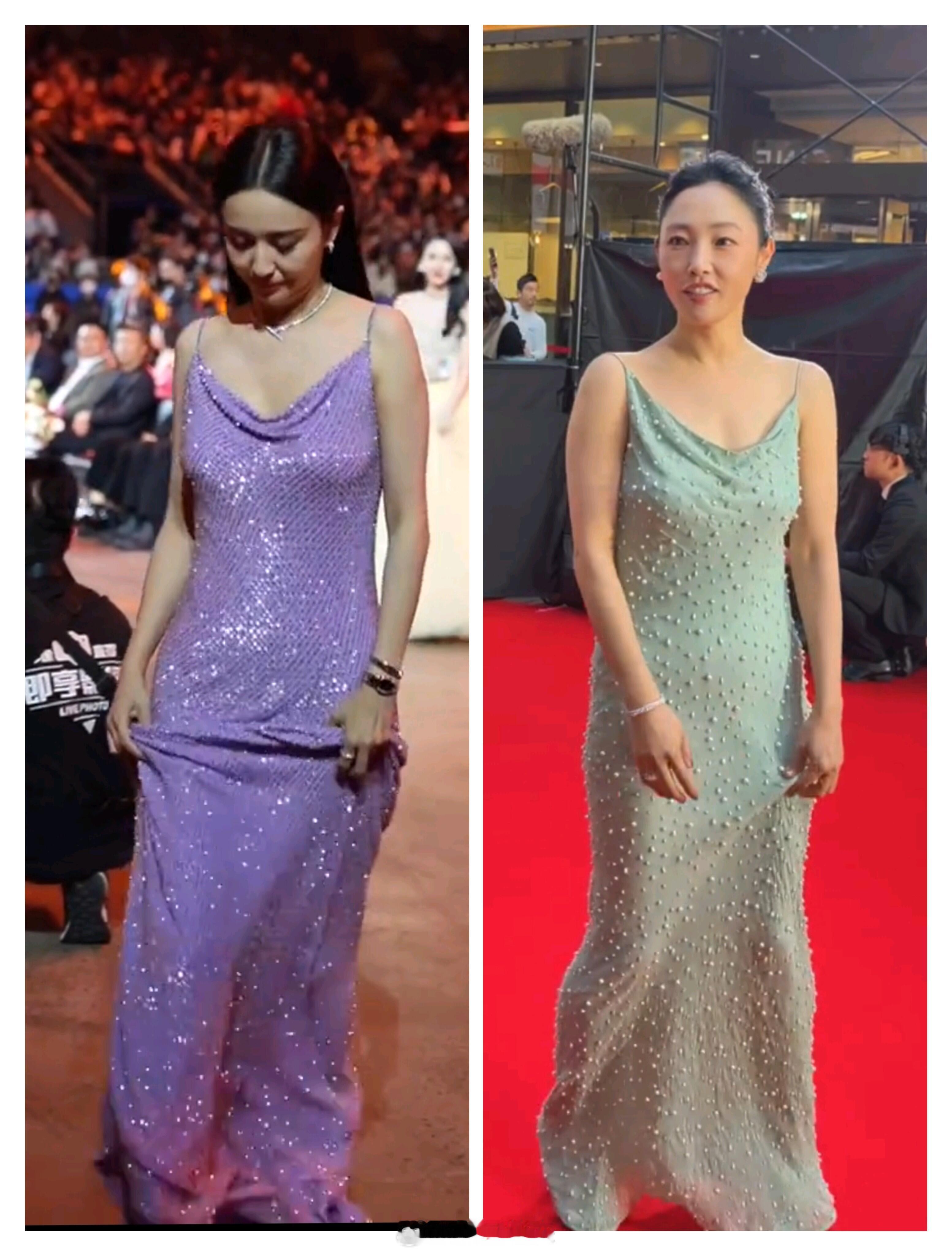 这种裙子能穿得好看太难了，真是没有对比就没有伤害啊……​​​