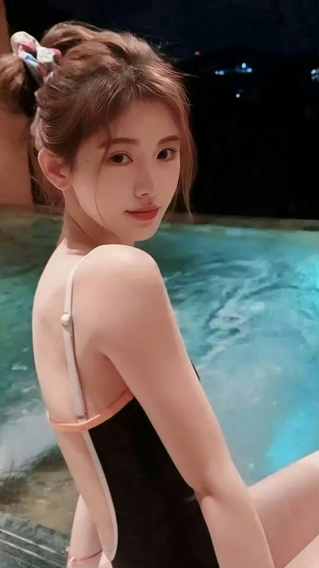 鞠婧祎泳装👙