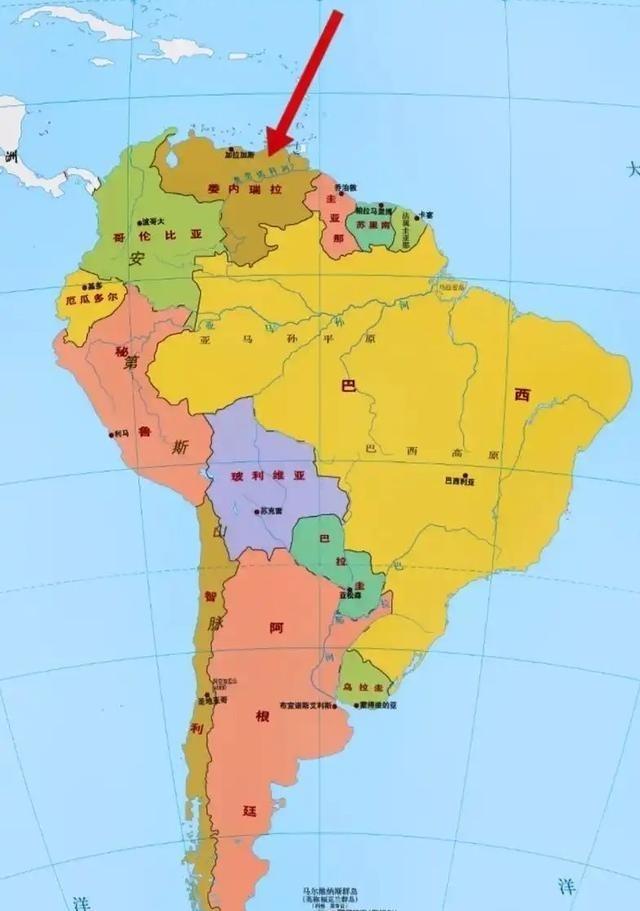 美国为什么那么久还不敢对委内瑞拉大规模动武，很可能与委内瑞拉的国土有关，委内瑞拉