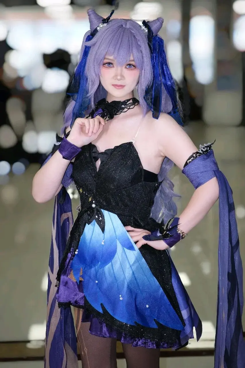 二次元美女cosplay 刻晴cos 漫展养眼造型大赏 漫展返图 原神cos