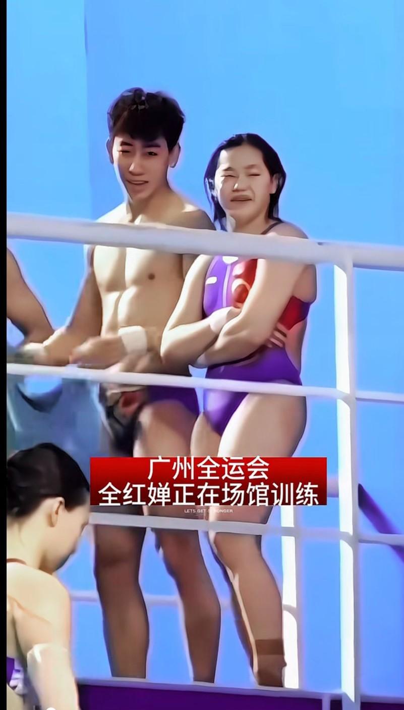 全红婵宝贝好像多多少少长一点肉了，孩子大了也正常，训练都看得出水平还在，胖只是