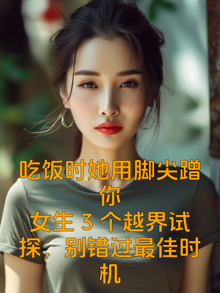 吃饭时她用脚尖蹭你？女生3个'越界试探'，别错过最佳时机