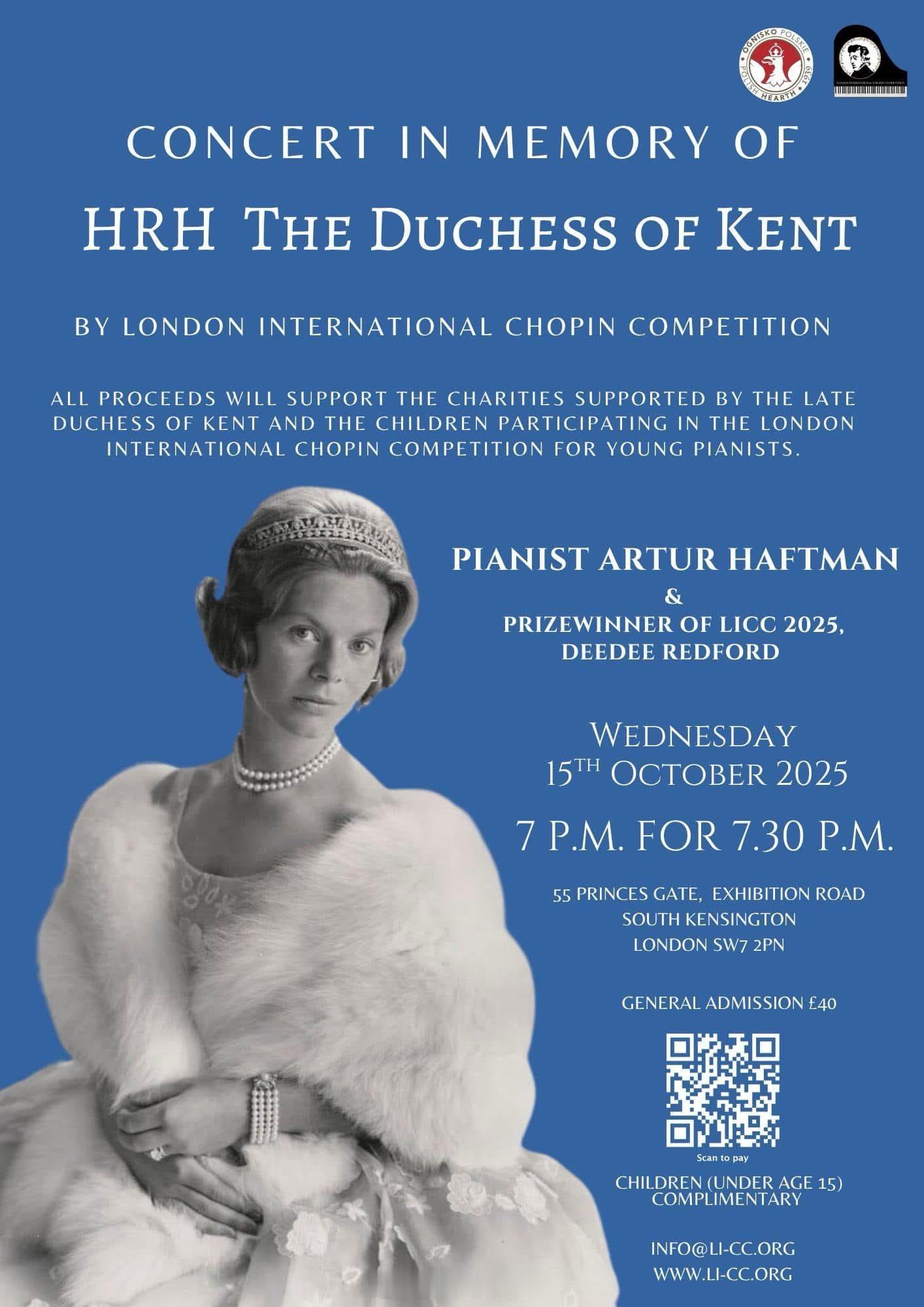 英国王室2025年10月15日，肯特公爵爱德华王子在伦敦波兰俱乐部观