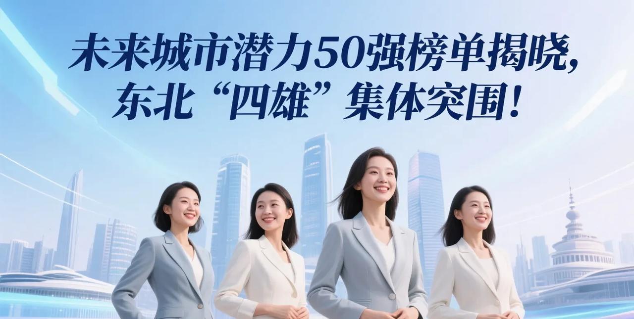 未来城市潜力50强榜单揭晓，东北“四雄”集体突围！刚刚，有网友爆料一份榜单，国