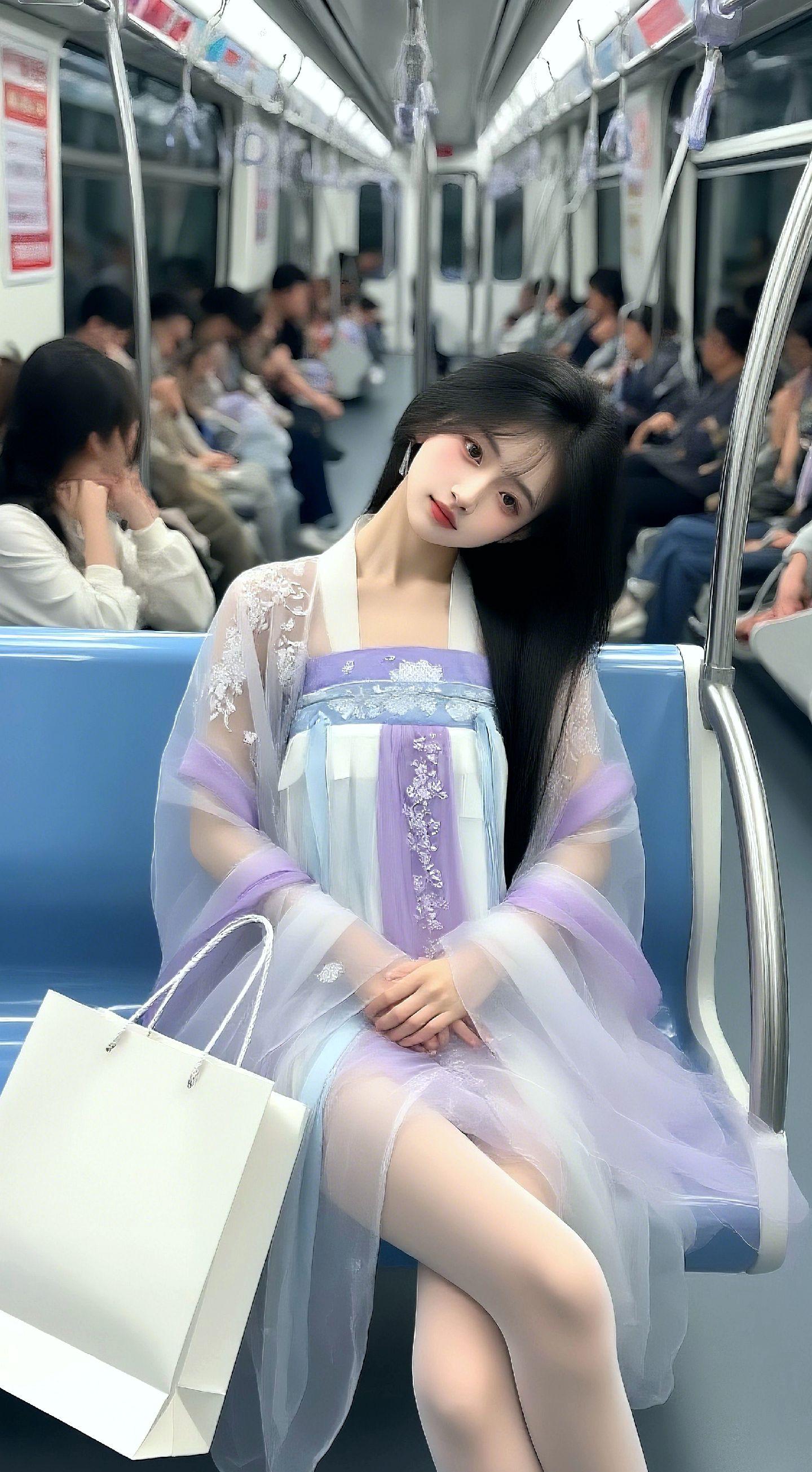 《仙纱汉服小姐姐.花倾城》作品主要呈现仙纱质感的汉服，搭配小姐姐，我把...