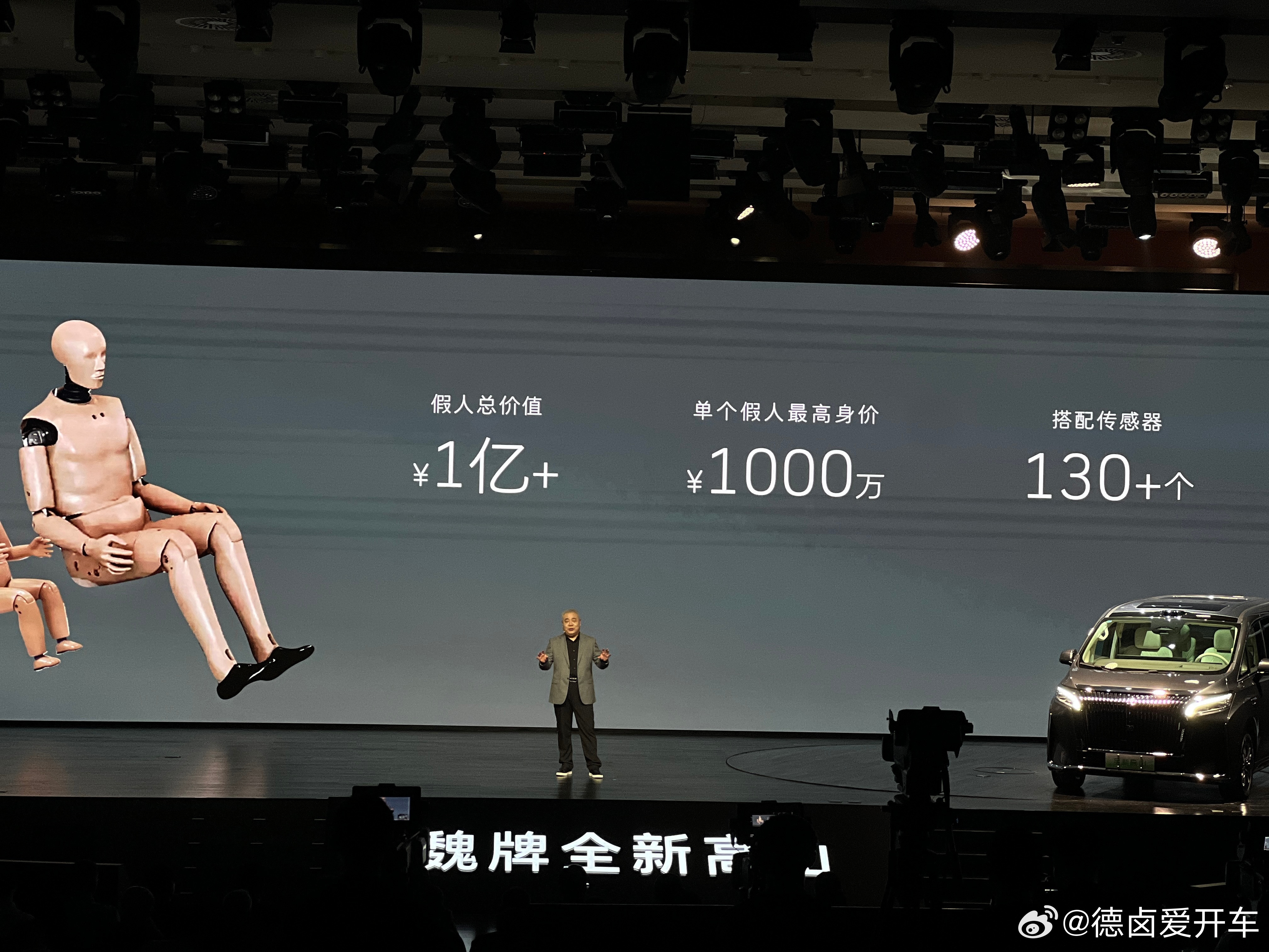 34个假人价值超过1亿元[捂脸哭]这还真不是假的，不过主要跟里面的传感器多少有关，