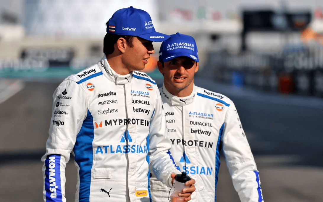 威廉姆斯无缘巴塞罗那测试, 塞恩斯与阿尔本对车队表达支持