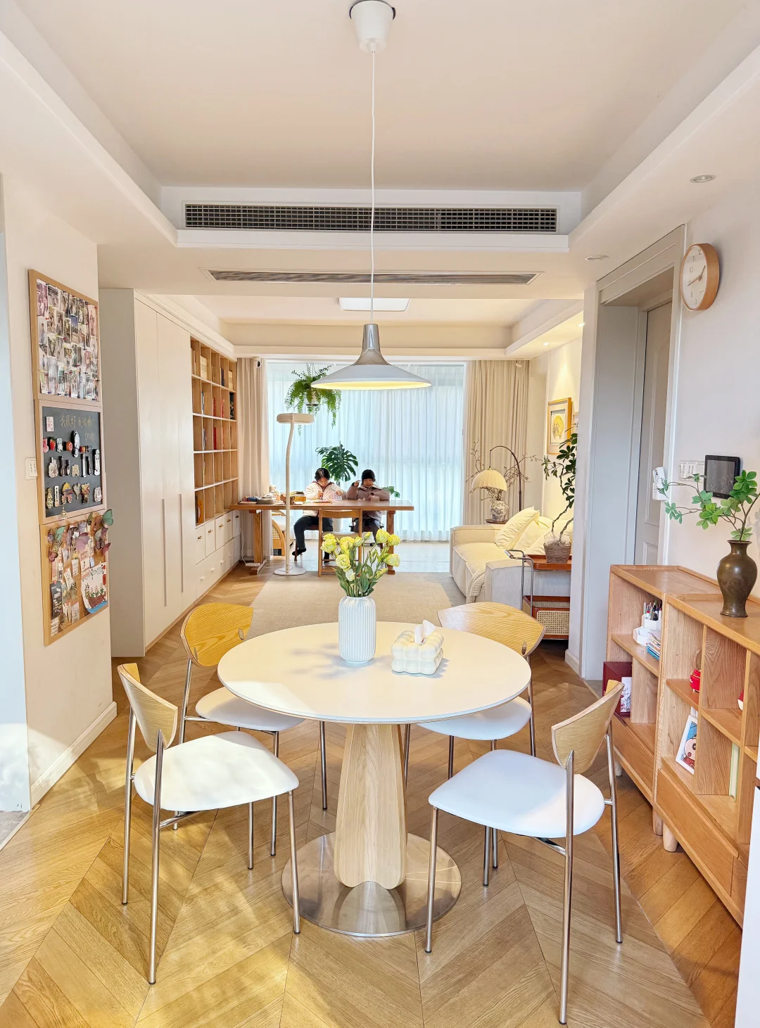 客餐厅书房一体的快乐｜一半书香一半烟火🔥