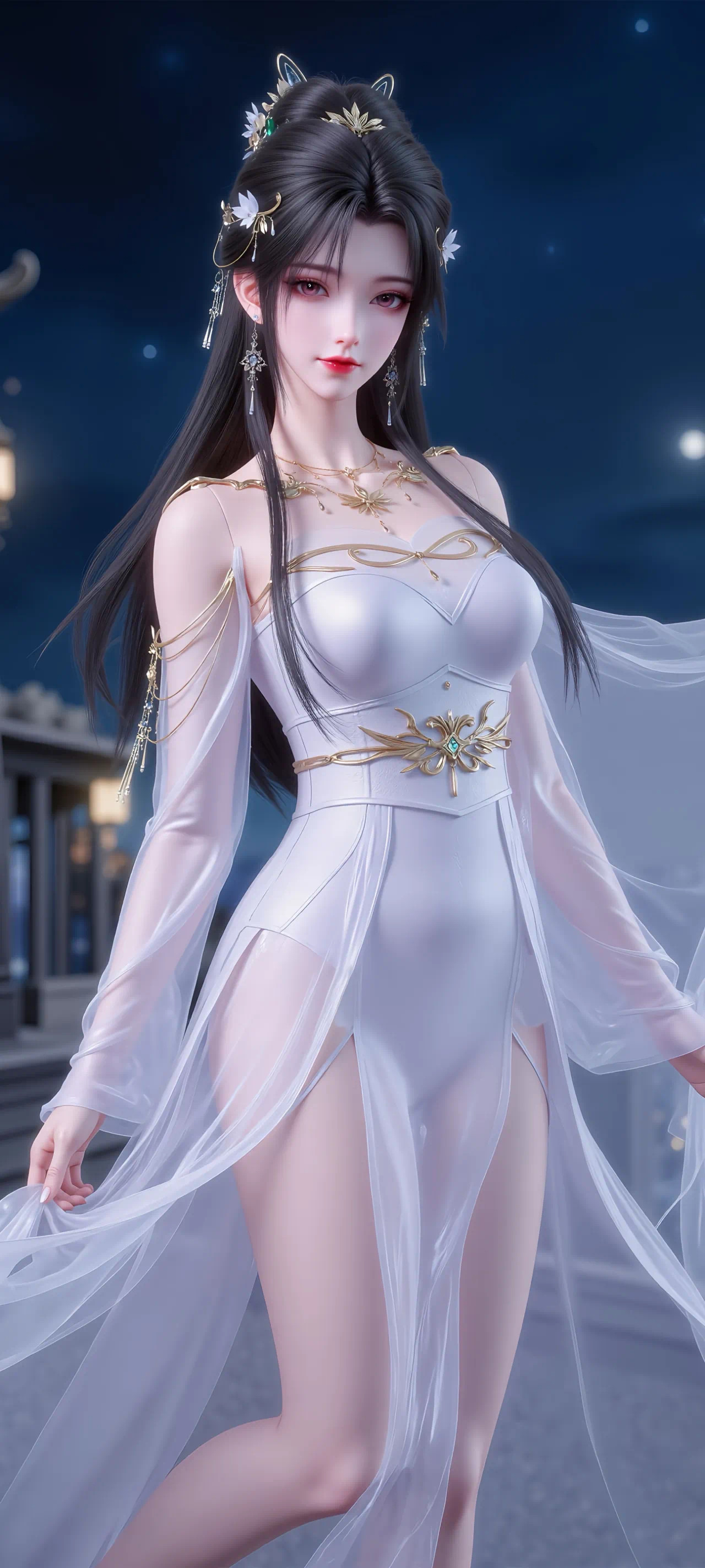 完美世界清漪仙子【精美壁纸】刚上界时的装扮，貌似更青秀！国产动漫​​​