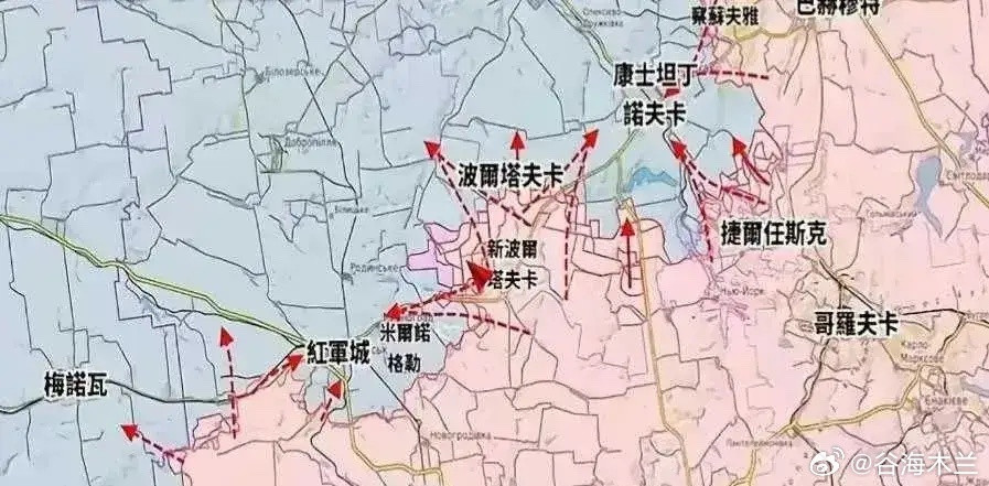 俄罗斯采取蚕食式推进战术，通过缓慢但持续的消耗逐步扩大控制区。俄军目标很明确：巩