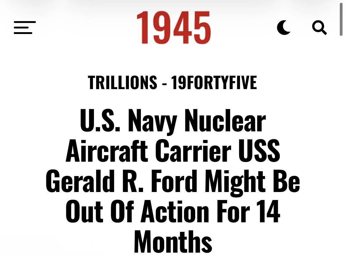 美国海军“福特”号航母大老远从加勒比海赶到地中海，然后又在红海北部蹲守，就为了看